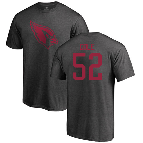 Arizona Cardinals Men Ash Mason Cole One Color NFL Football #52 T Shirt
